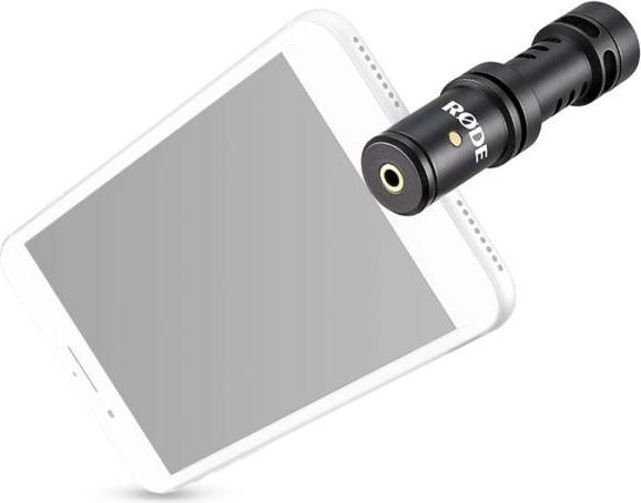 Actual product image RØDE VMML Videomic Me-L for iPhone with headphones