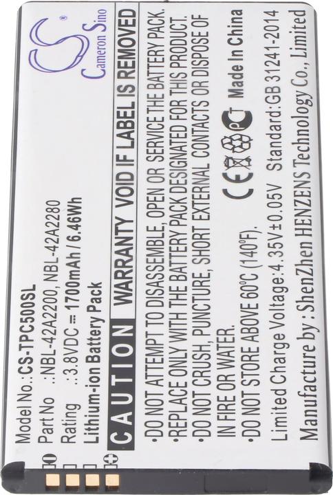 Immagine prodotto XCell Batteria adatta per TP-Link / Neffos C5 Dual SIM Batteria del telefono cellulare NBL-42A2200