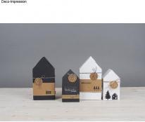 Produktbild Rayher Faltschachtel Haus, weiss, 6 Stück (Geschenkbox, 6 x)
