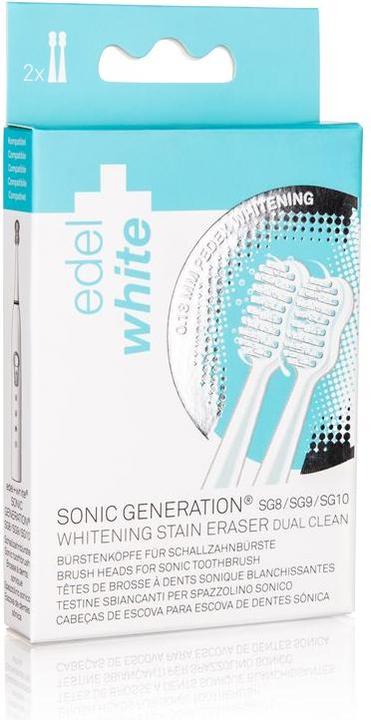 Actual product image Edel + White Sonic Generation 8 WINNER replacement brush heads: Whitening (2 x)