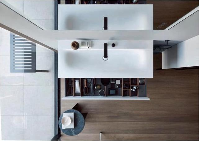 Actual product image Duravit 2-hole electronic battery D.1 M with plug-in power supply unit black matt