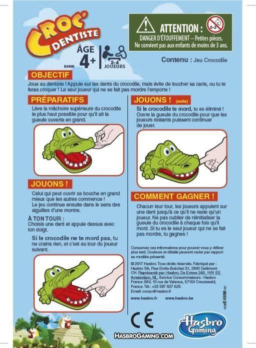 Actual product image Hasbro Gaming Crocodile Doc (French)