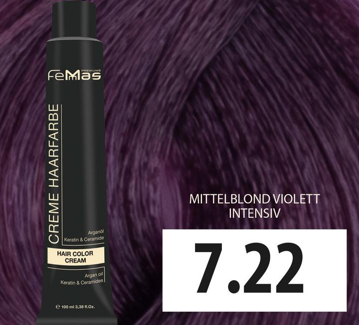 Immagine prodotto FemMas 7.22) Colore per capelli biondo medio Vıolett Intensıv 100ml
