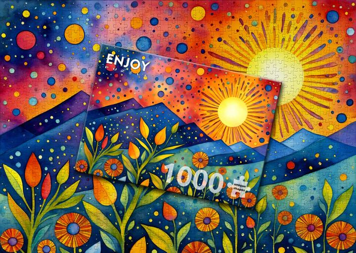 Produktbild Enjoy Puzzle Puzzle 1000 Teile - Sonnenuntergang Regen (1000 Teile)