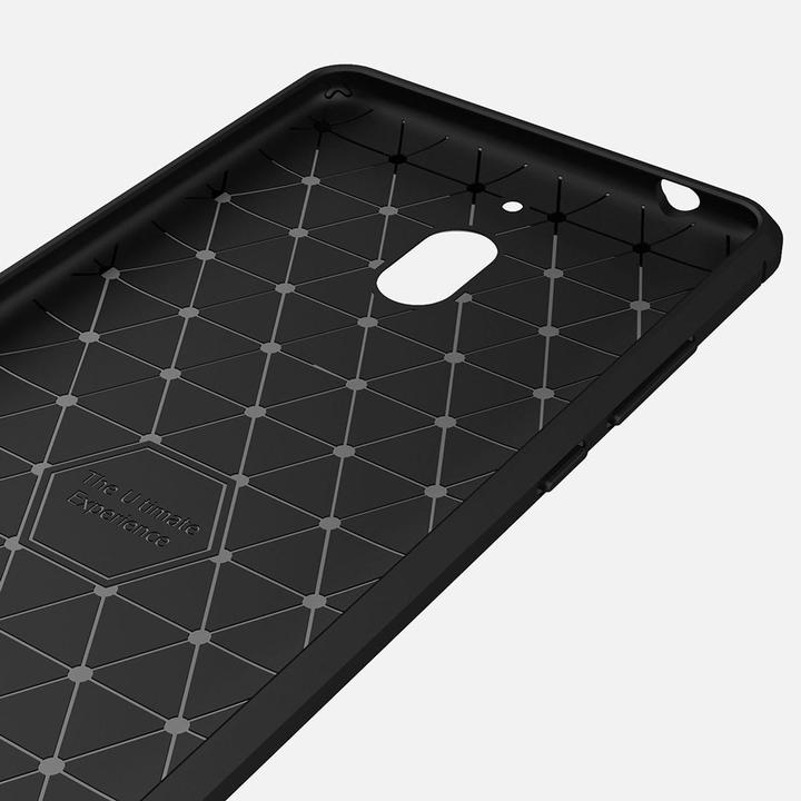 Produktbild König Design Nokia 2.1 Case Carbon Fiber Optik Brushed Schutz Hülle Bumper Etui Cover Schwarz (Nokia 2.1)