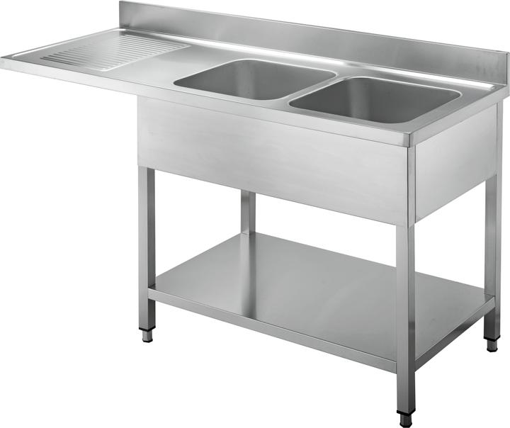 Produktbild Gastro Hero Spülzentrum Basic mit Becken rechts (Spülbecken Zubehör, 60 cm, 160 cm)