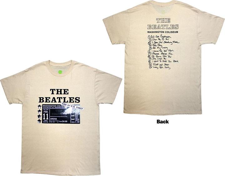 The Beatles Washington 64 Promo & Setlist Back Print