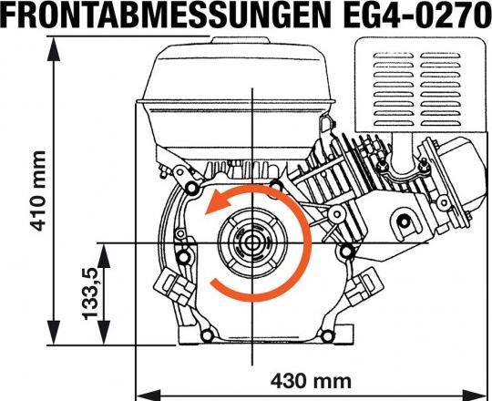 Produktbild Rotek - Benzinmotor Engine EG4-0270-5H-KW25x88.2(S2)
