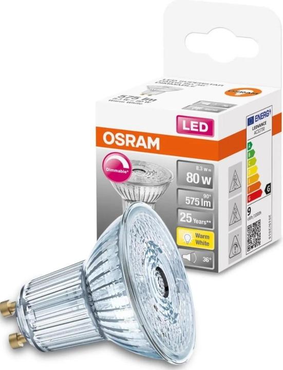 Image du produit Osram Superstar Par 16 (GU10, 8.30 W, 575 lm, 1 x, F)