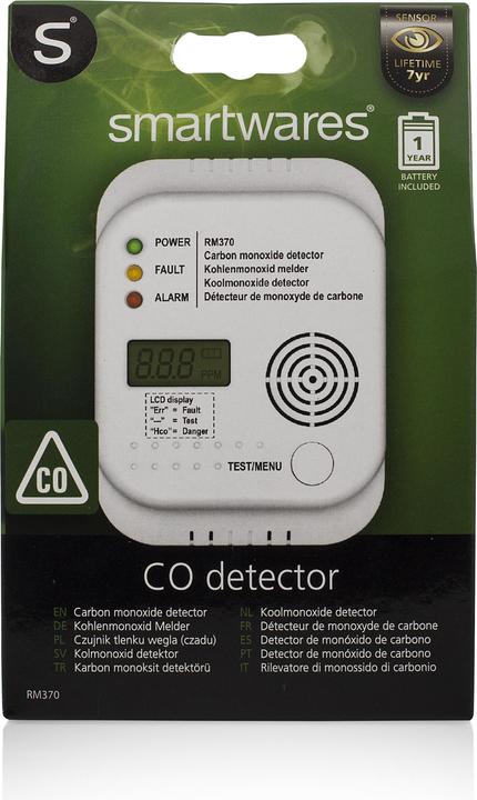Produktbild Smartwares Gasmelder RM370 SW batteriebet