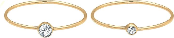 Actual product image Elli Ring Set, Solitaire Ring (54, 925 Silver)