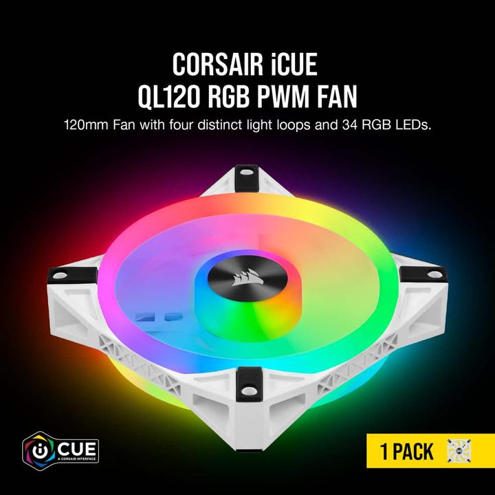 Productafbeelding Corsair iCUE QL120 RGB (120 mm, 1 x)