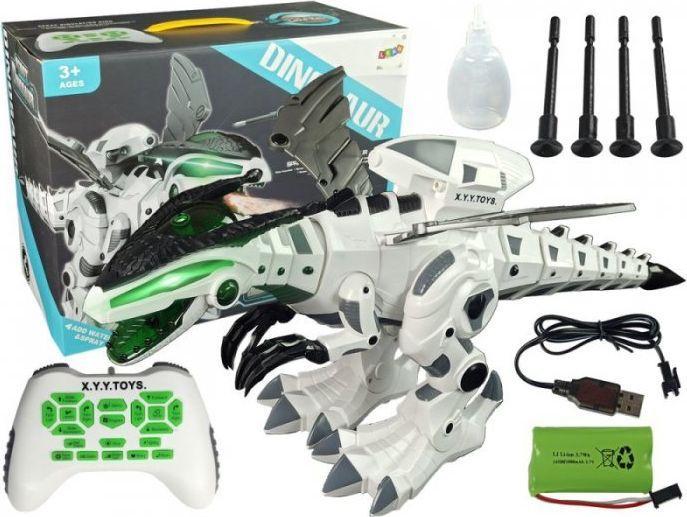 Produktbild Lean Toys Lean Cars Interaktiver Dinosaurier-Roboter, ferngesteuerte Musik-Dampflichter