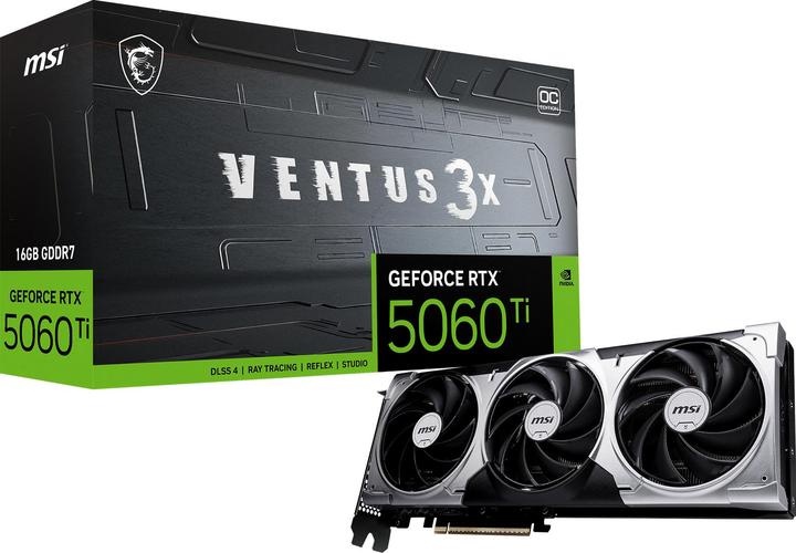 Produktbild MSI GeForce RTX 5060 Ti 16G VENTUS 3X OC (16 GB)