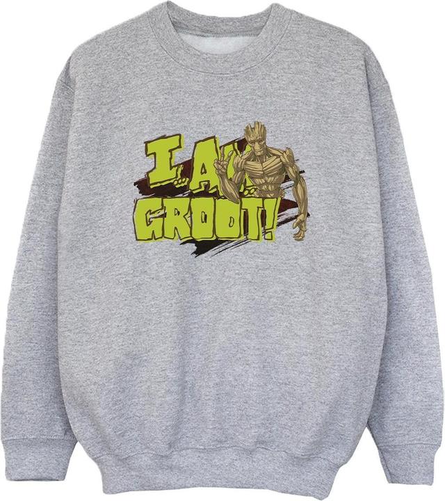 Actual product image Guardians of the Galaxy Boys I Am Groot Sweatshirt (140, 146)