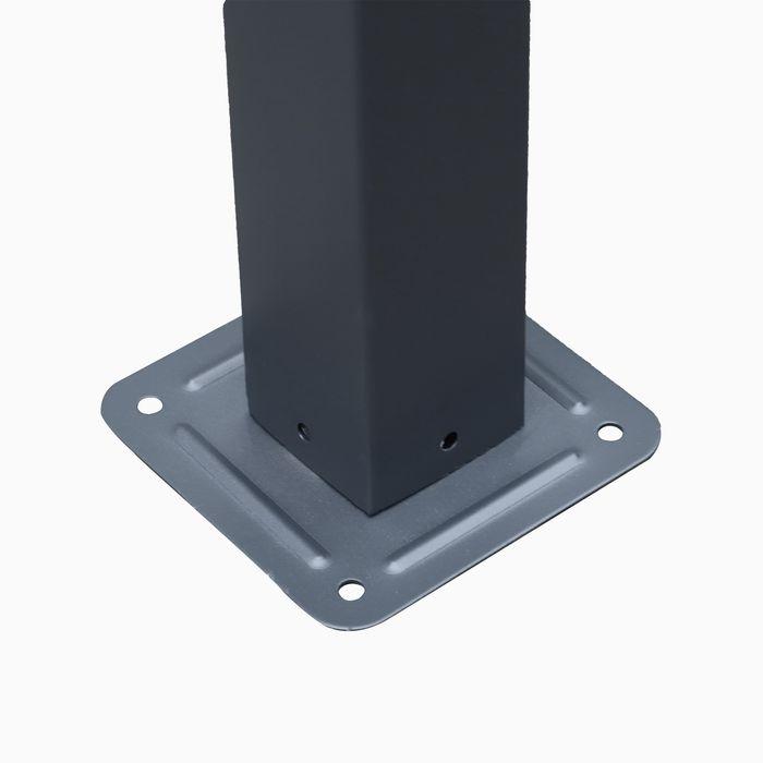 Actual product image Swisshandel24 stabiler Rosenpavillon als Rankhilfe wetterfest Metall schwarz 2,97x2,95x2,3m (297 cm, 295 cm)