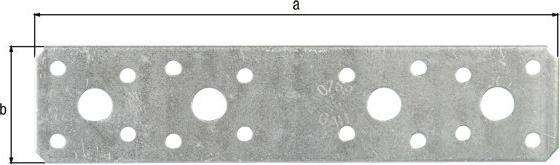 Produktbild Alberts Flachverbinder 180 x 40 mm, sendzimirverzinkt, 1 Stck (Flachverbinder, 50 Stk.)