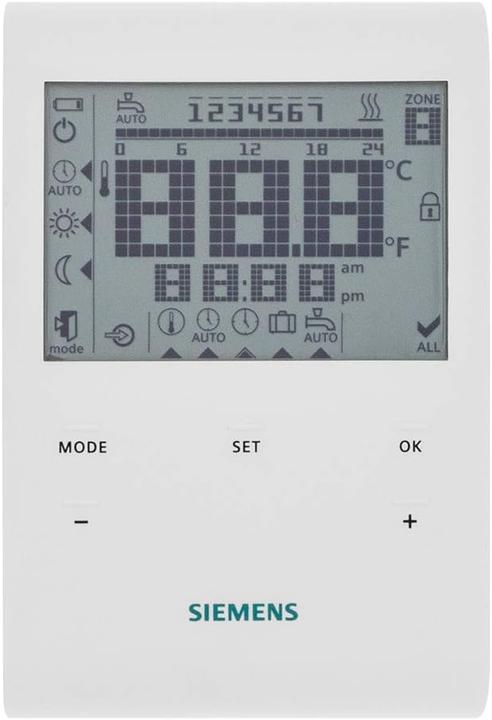Produktbild Siemens RDE100 Raumthermostat mit Zeitschaltprogramm