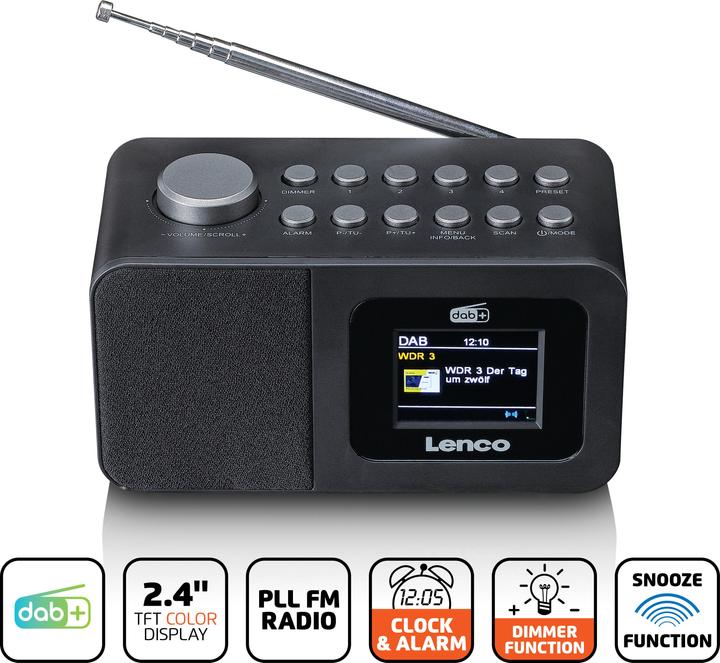 Immagine prodotto Lenco CR-625BK (DAB, FM, Bluetooth)