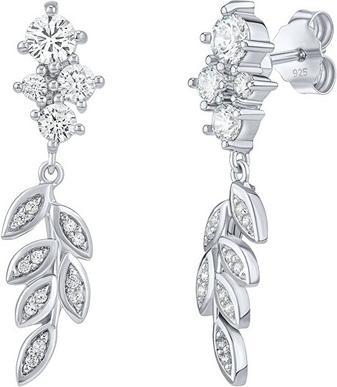 Image du produit Silvego Boucles d'oreilles Stacy en argent avec zirconium transparent FW16519EW