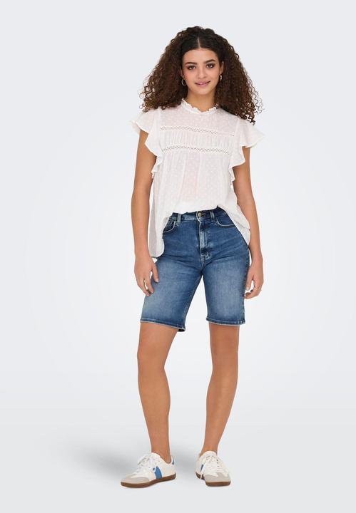 Produktbild Only Normal geschnitten Hohe Taille 5-Pocket-Shorts Jeans-Shorts (XL)