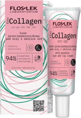 Produktbild Floslek Fito Collagen Anti-Wrinkle Eye And Lip Cream Anti-Wrinkle Cream Under The Eyes And Lip Area (30 ml, Tag + Nacht)