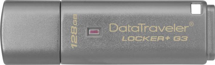 Kingston USB flash drive DataTraveler Locker+ G3 128 GB (128 GB, USB 3.1, USB-A)