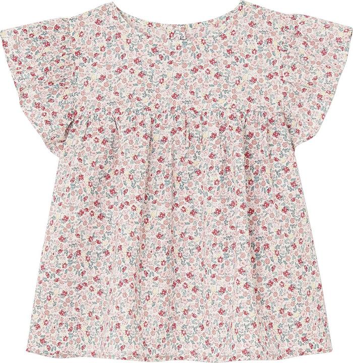 Actual product image Vertbaudet Girls' set: floral blouse & muslin shorts (146)
