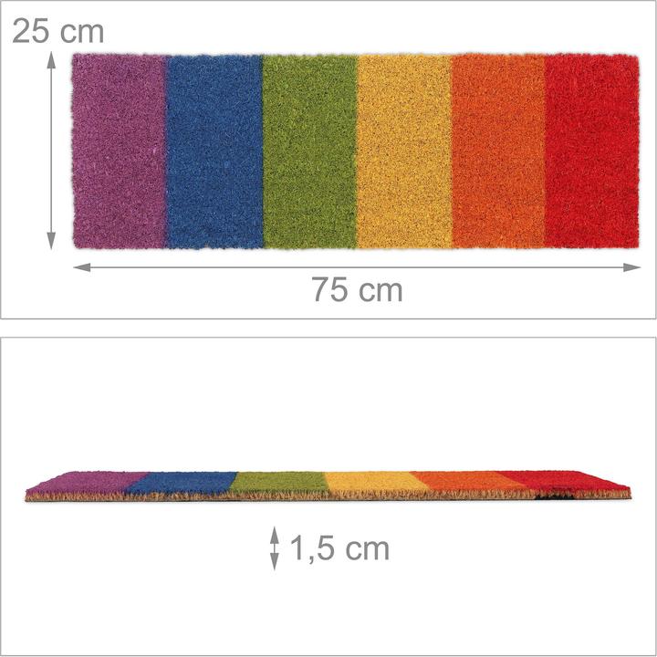 Actual product image Relaxdays Doormat (75 x 25 x 1.5 cm)
