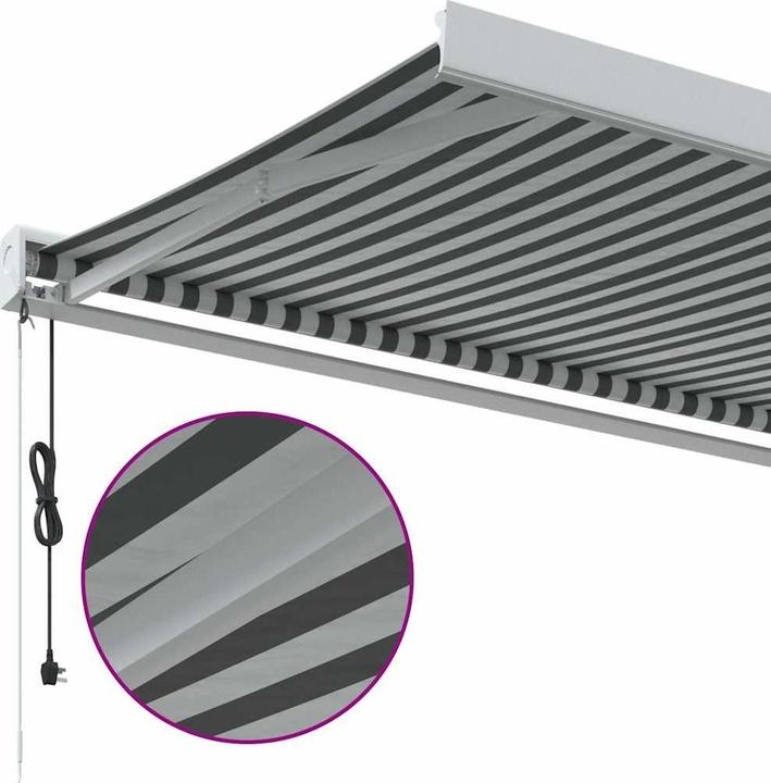 Actual product image VidaXL Markise Gelenkarmmarkise Sonnenmarkise Automatisch Burgunderrot 300x250cm (3 m)