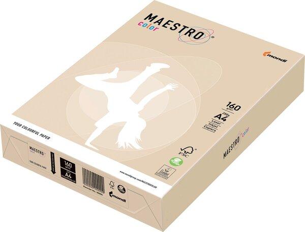 Actual product image Maestro Color Copy paper A4 160g 250 sheets cream (160 g/m², 500 x, A4)