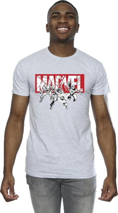 Image du produit - T-shirt COMICS HERO GROUP - Homme (XXL)