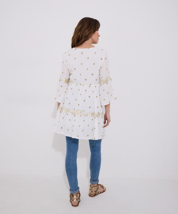 Actual product image Joe Browns Sequin Embroidered Long Sleeve Tunic Dress (18)