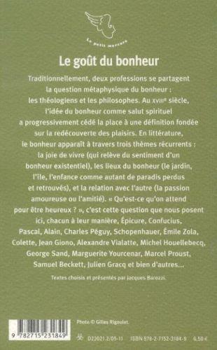 Image du produit Le goût du bonheur (Français, Collectif, 2011)