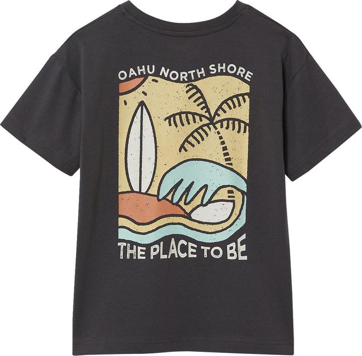 Vertbaudet Jungen T-Shirt mit Motiv vorn und hinten, mit Recycling-Baumwolle