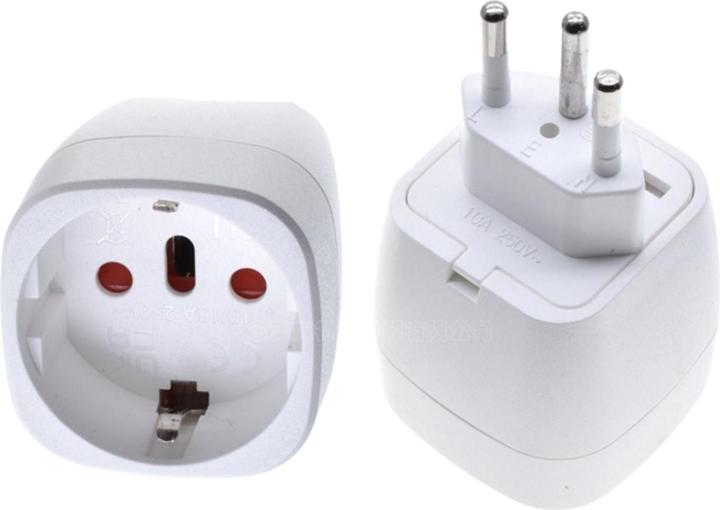 Produktbild Hermex Steckdosenadapter Schuko zu Schweiz