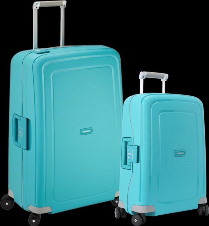 Samsonite S'cure Spinner 55+75 cm Aqua Blue Kofferset (102 l)