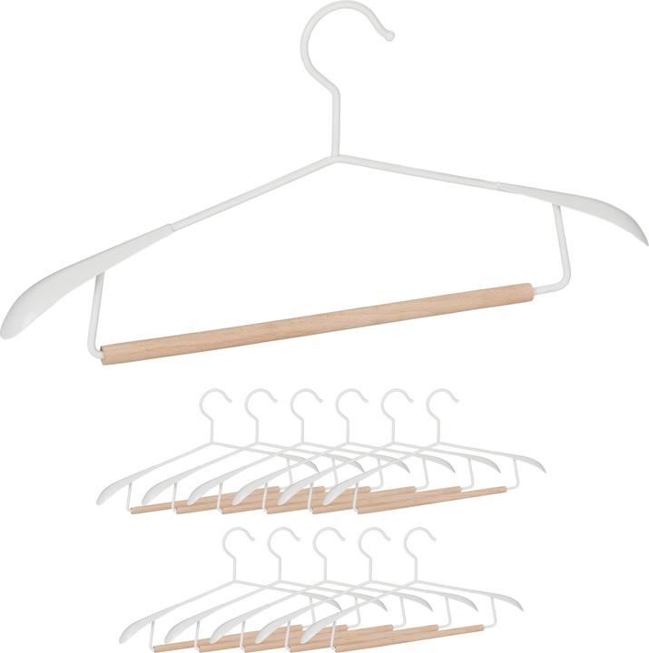 Image du produit Relaxdays Cintre à costume en bois, set de 12 (12 x)