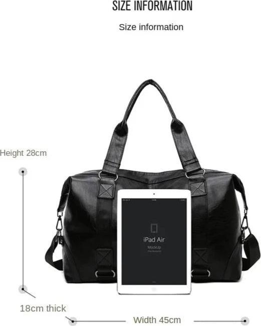 Produktbild Only-Bags.Store Business-PU-Reisehandtasche, weiche Lederstruktur, Umhängetasche, Sporttraining, grosse Kapazität