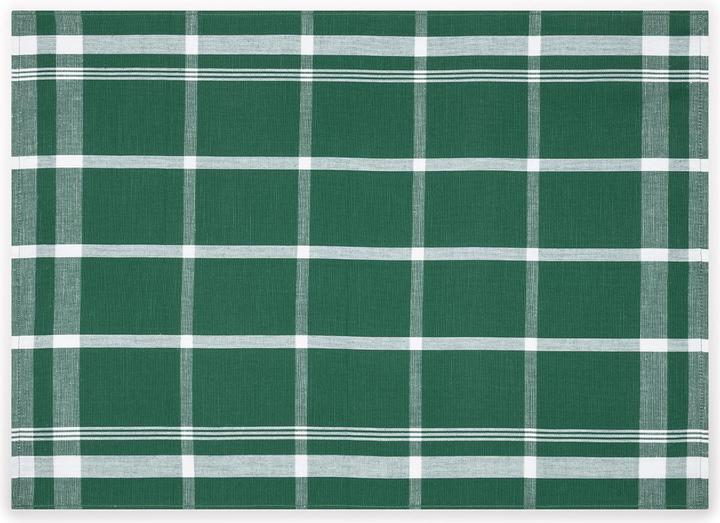 Actual product image Ross Exclusiv - half linen - block check 5 X tea towel set