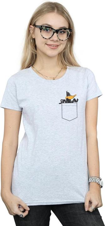 Image du produit Looney Tunes - T-shirt DAFFY DUCK FAUX POCKET - Femme (XXL)