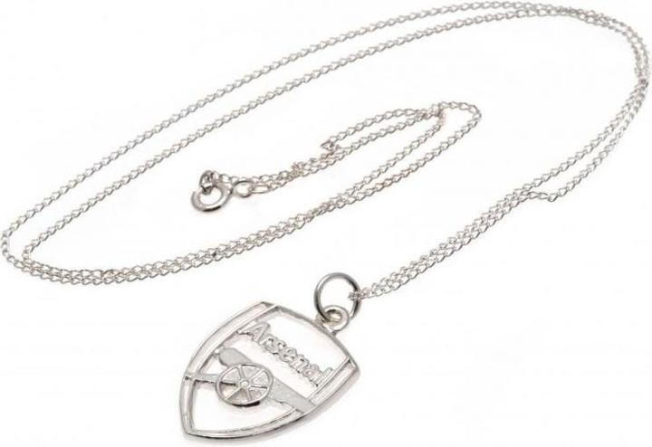 Actual product image Arsenal FC Stainless Steel Crest Necklace & Pendant (100% synthetic material)