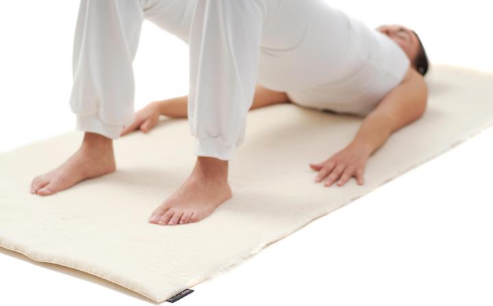 Produktbild Yogistar Yogamatte Natur Schurwolle (15 mm)