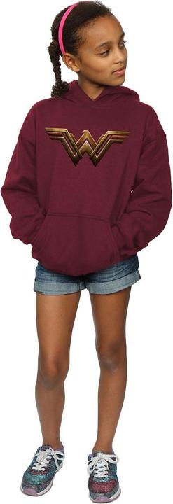 Actual product image Girls Justice League Movie Wonder Woman Emblem Hoodie (152, 158)