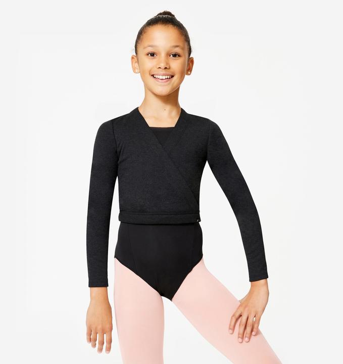 Image du produit Starever Cache-coeur danse classique fille, noir (12, 13, 14)