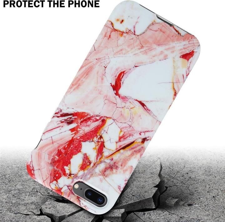 Productafbeelding Cadorabo IMD TPU kleurrijke marmeren hoes (Apple iPhone 7 Plus, Apple iPhone 7s Plus)
