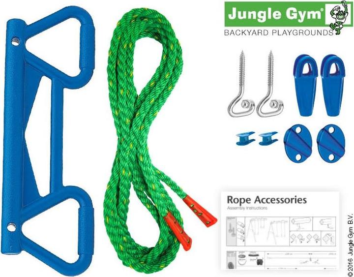 Actual product image Jungle Gym Trapeze with gymnastic rings Monkey Bar