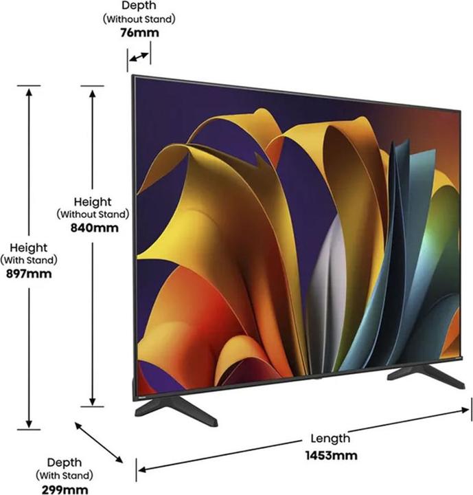Actual product image Hisense TV 65A6N (65", LED, 4K, 2024)