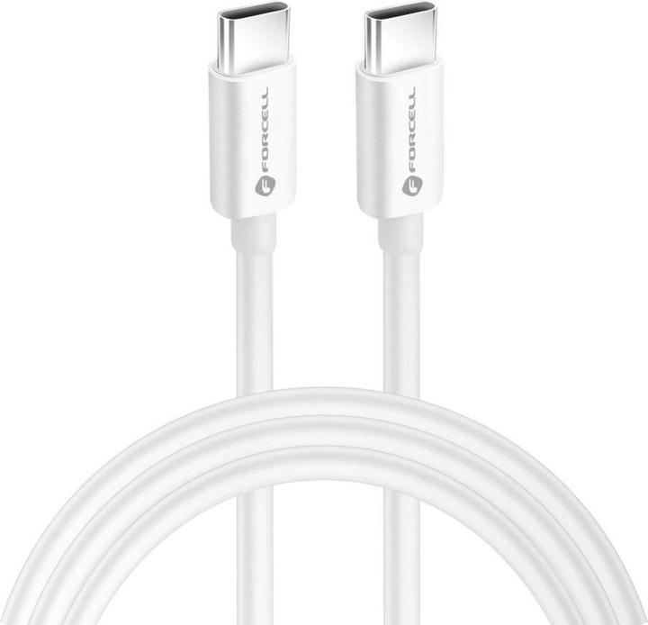 Produktbild Forcell USB-C - USB-C kabel - 100W Power Delivery i QC 4.0, e-mark Chip - 2 m (2 m, USB 3.2 Gen 2)