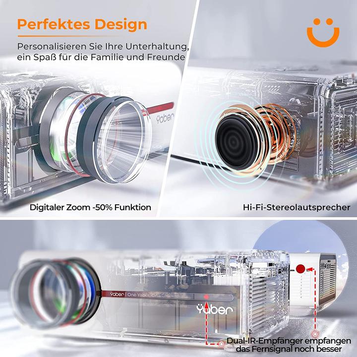 Produktbild Yaber Mini Beamer V5 (Full HD, 7000 lm)